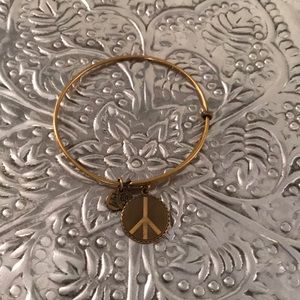 Alex and Ani Peace Sign Bangle